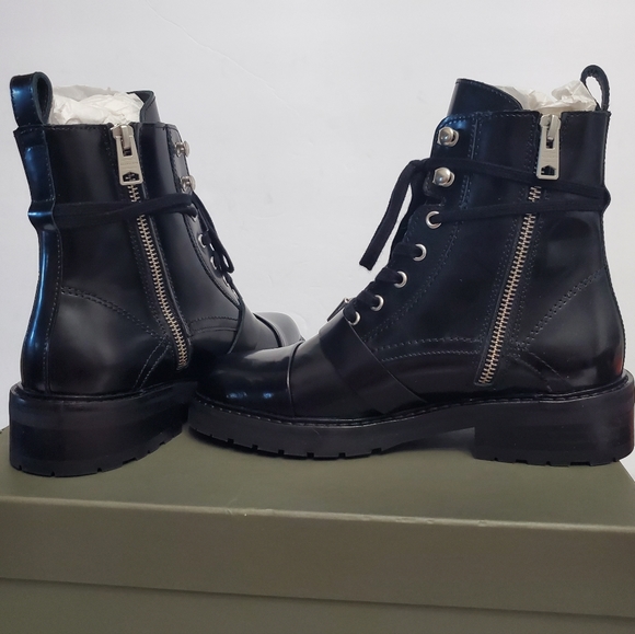 ALLSAINTS DONITA LEATHER LUG SOLE BOOT - Picture 8 of 13